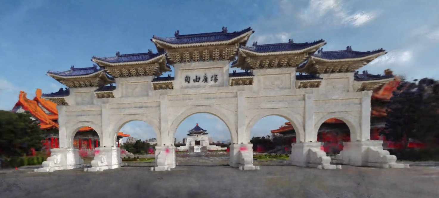 A 3D reconstruction of Liberty Plaza in Taipei